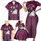 Manly Warringah Sea Eagles Rugby Mascot Family Matching Short Sleeve Bodycon Dress and Hawaiian Shirt Australian Rugby Culture - Tribal Inspired Eagle