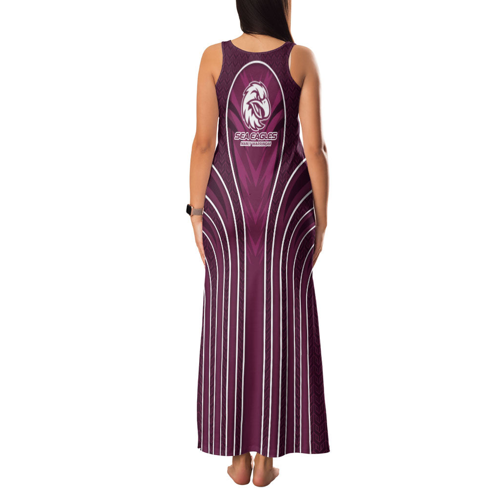 Manly Warringah Sea Eagles Rugby Mascot Family Matching Tank Maxi Dress and Hawaiian Shirt Australian Rugby Culture - Tribal Inspired Eagle