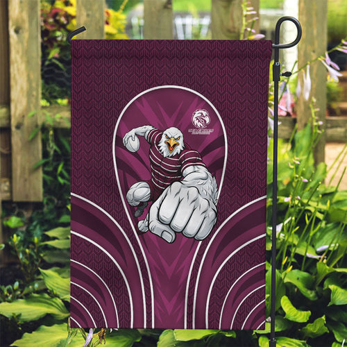 Manly Warringah Sea Eagles Rugby Mascot Garden Flag Australian Rugby Culture - Tribal Inspired Eagle