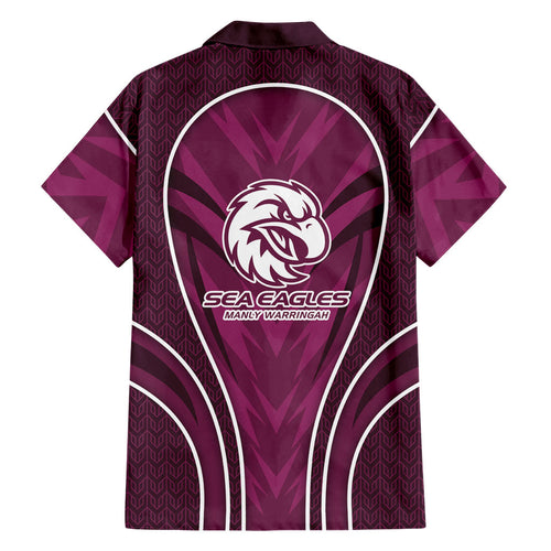 Manly Warringah Sea Eagles Rugby Mascot Hawaiian Shirt Australian Rugby Culture - Tribal Inspired Eagle