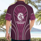 Manly Warringah Sea Eagles Rugby Mascot Hawaiian Shirt Australian Rugby Culture - Tribal Inspired Eagle