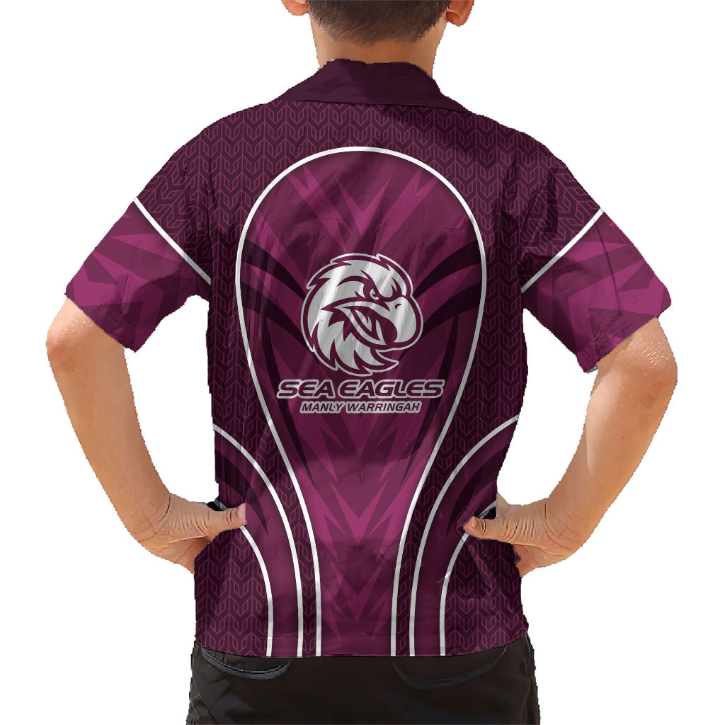 Manly Warringah Sea Eagles Rugby Mascot Hawaiian Shirt Australian Rugby Culture - Tribal Inspired Eagle