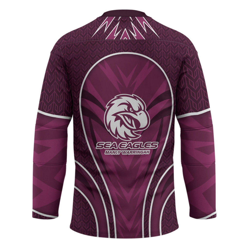 Manly Warringah Sea Eagles Rugby Mascot Hockey Jersey Australian Rugby Culture - Tribal Inspired Eagle