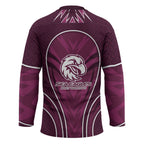 Manly Warringah Sea Eagles Rugby Mascot Hockey Jersey Australian Rugby Culture - Tribal Inspired Eagle