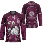 Manly Warringah Sea Eagles Rugby Mascot Hockey Jersey Australian Rugby Culture - Tribal Inspired Eagle