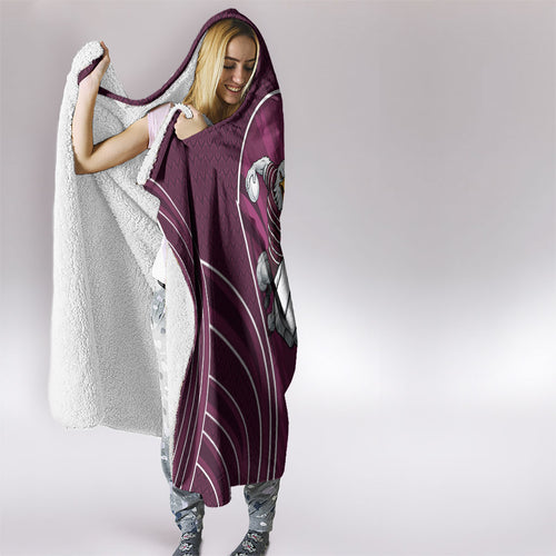 Manly Warringah Sea Eagles Rugby Mascot Hooded Blanket Australian Rugby Culture - Tribal Inspired Eagle