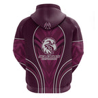 Manly Warringah Sea Eagles Rugby Mascot Hoodie Australian Rugby Culture - Tribal Inspired Eagle