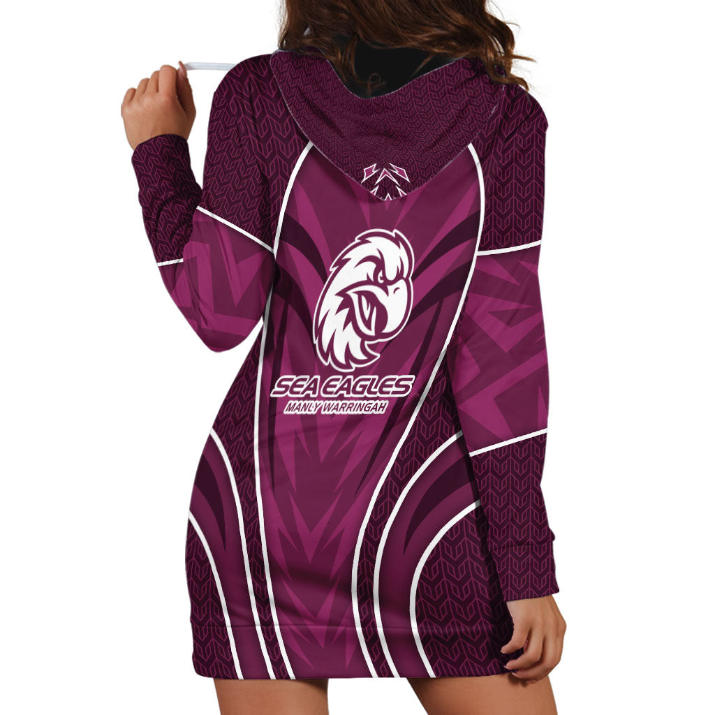 Manly Warringah Sea Eagles Rugby Mascot Hoodie Dress Australian Rugby Culture - Tribal Inspired Eagle