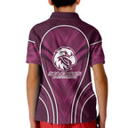 Manly Warringah Sea Eagles Rugby Mascot Kid Polo Shirt Australian Rugby Culture - Tribal Inspired Eagle