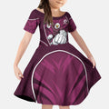 Manly Warringah Sea Eagles Rugby Mascot Kid Short Sleeve Dress Australian Rugby Culture - Tribal Inspired Eagle