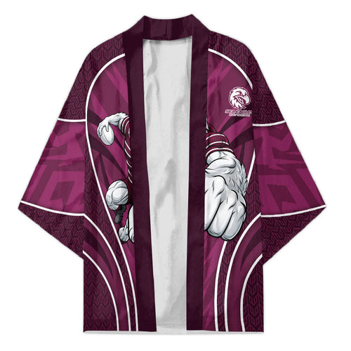 Manly Warringah Sea Eagles Rugby Mascot Kimono Australian Rugby Culture - Tribal Inspired Eagle