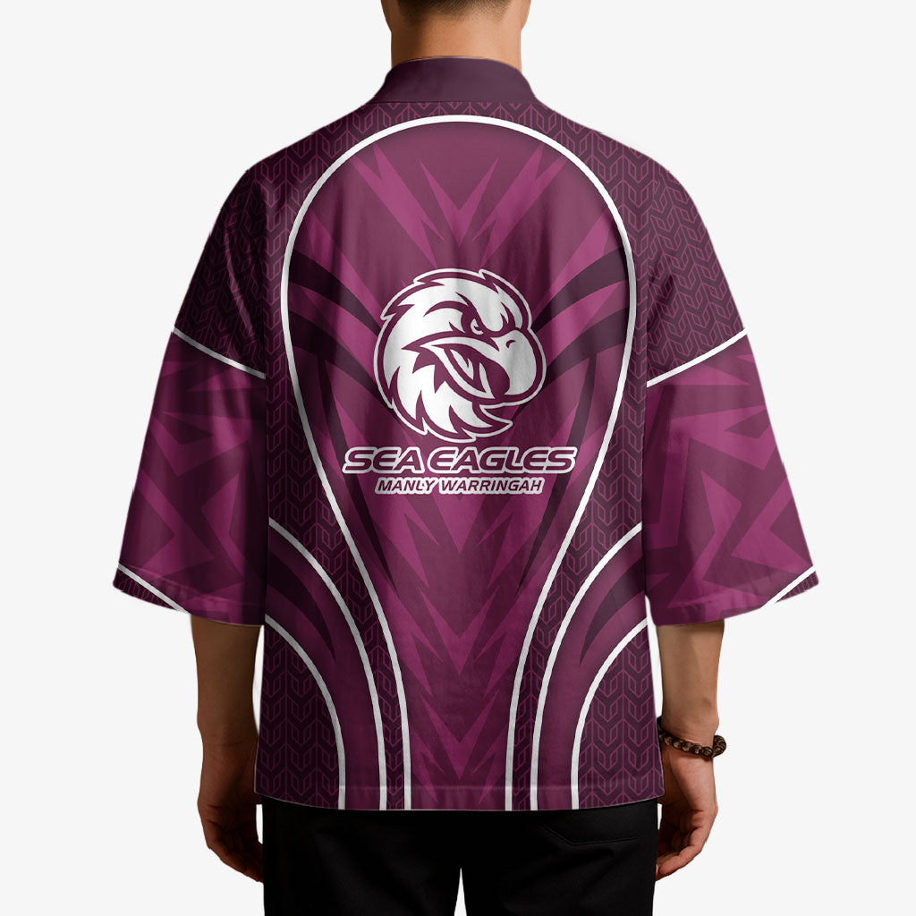 Manly Warringah Sea Eagles Rugby Mascot Kimono Australian Rugby Culture - Tribal Inspired Eagle