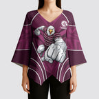 Manly Warringah Sea Eagles Rugby Mascot Kimono Sleeve Blouse Australian Rugby Culture - Tribal Inspired Eagle
