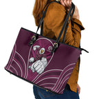 Manly Warringah Sea Eagles Rugby Mascot Leather Tote Bag Australian Rugby Culture - Tribal Inspired Eagle