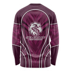 Manly Warringah Sea Eagles Rugby Mascot Long Sleeve Shirt Australian Rugby Culture - Tribal Inspired Eagle