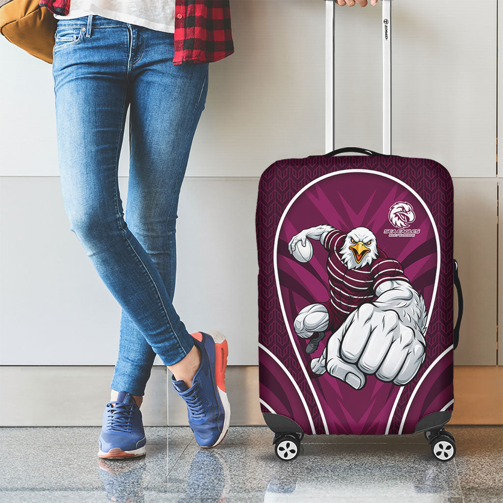 Manly Warringah Sea Eagles Rugby Mascot Luggage Cover Australian Rugby Culture - Tribal Inspired Eagle