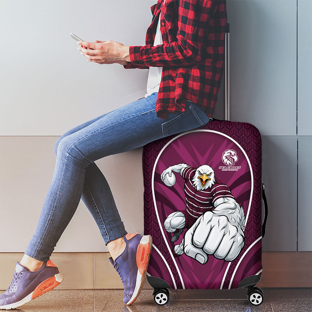 Manly Warringah Sea Eagles Rugby Mascot Luggage Cover Australian Rugby Culture - Tribal Inspired Eagle
