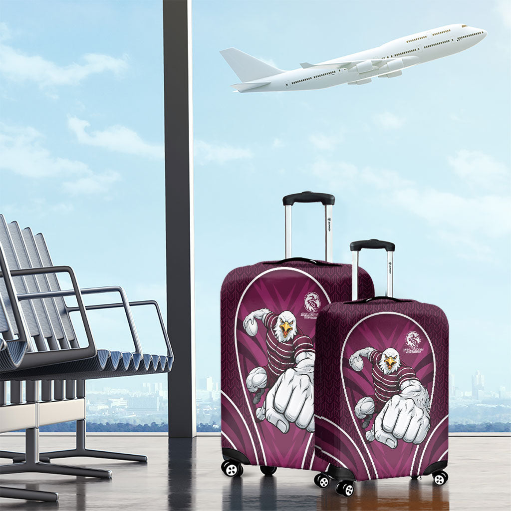 Manly Warringah Sea Eagles Rugby Mascot Luggage Cover Australian Rugby Culture - Tribal Inspired Eagle