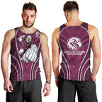 Manly Warringah Sea Eagles Rugby Mascot Men Tank Top Australian Rugby Culture - Tribal Inspired Eagle