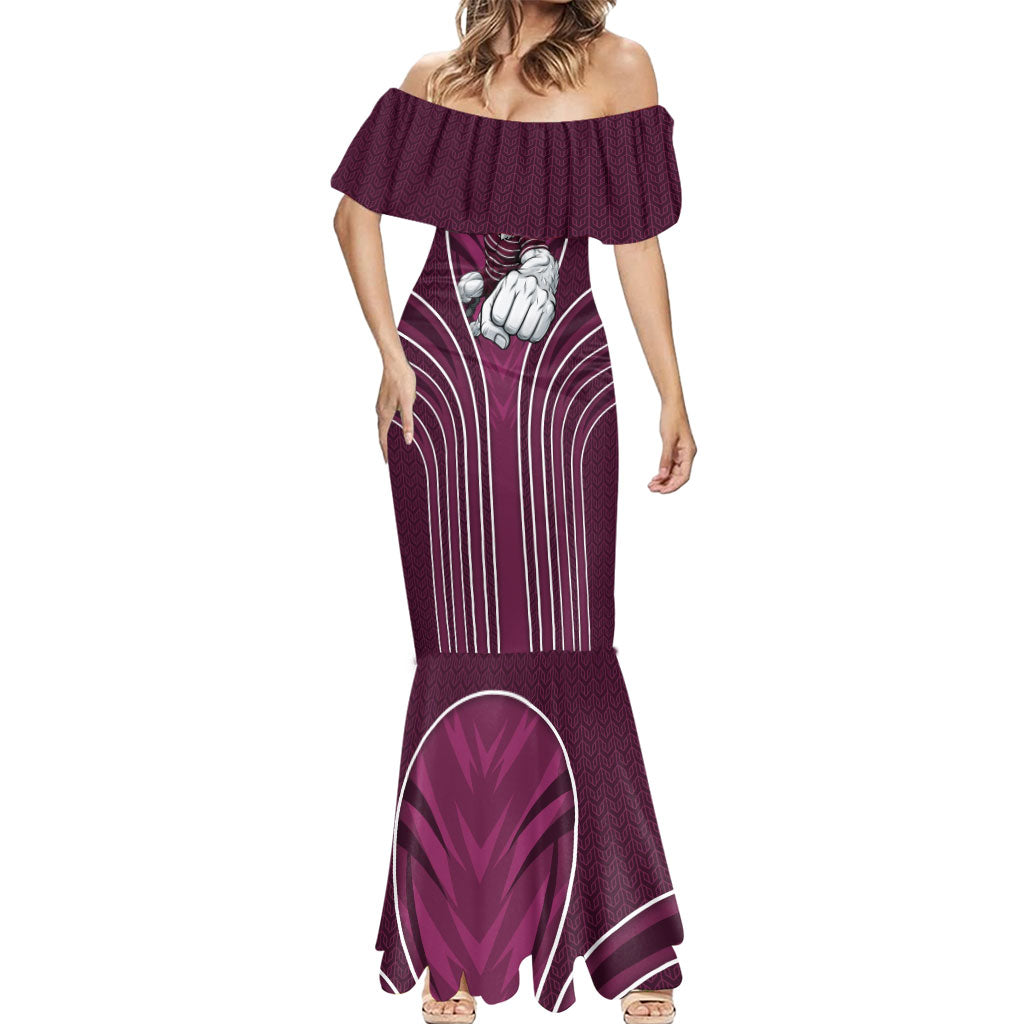 Manly Warringah Sea Eagles Rugby Mascot Mermaid Dress Australian Rugby Culture - Tribal Inspired Eagle