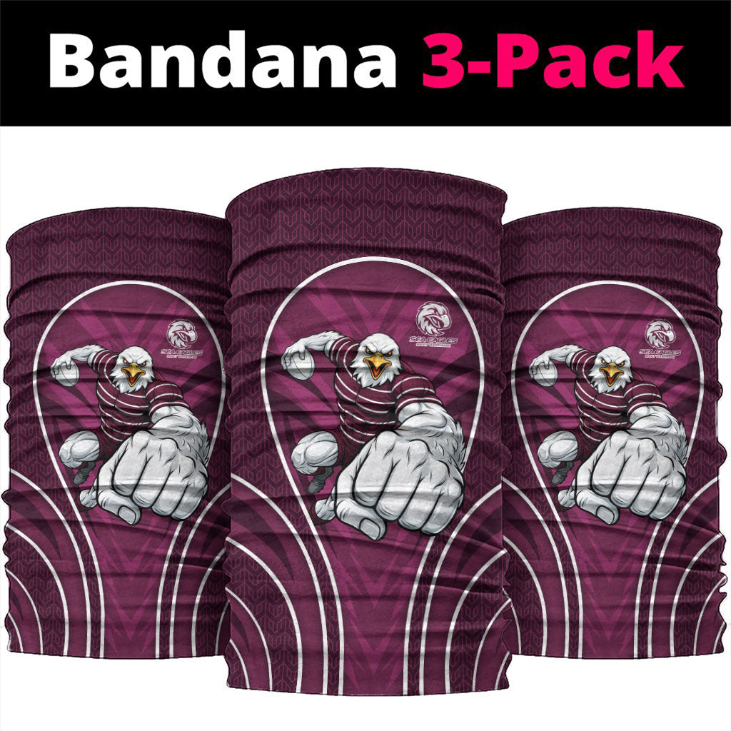 Manly Warringah Sea Eagles Rugby Mascot Neck Gaiter Australian Rugby Culture - Tribal Inspired Eagle