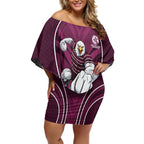 Manly Warringah Sea Eagles Rugby Mascot Off Shoulder Short Dress Australian Rugby Culture - Tribal Inspired Eagle