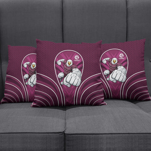Manly Warringah Sea Eagles Rugby Mascot Pillow Cover Australian Rugby Culture - Tribal Inspired Eagle