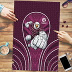 Manly Warringah Sea Eagles Rugby Mascot Puzzle Australian Rugby Culture - Tribal Inspired Eagle