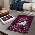 Manly Warringah Sea Eagles Rugby Mascot Puzzle Australian Rugby Culture - Tribal Inspired Eagle