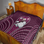 Manly Warringah Sea Eagles Rugby Mascot Quilt Australian Rugby Culture - Tribal Inspired Eagle