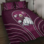 Manly Warringah Sea Eagles Rugby Mascot Quilt Bed Set Australian Rugby Culture - Tribal Inspired Eagle