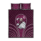Manly Warringah Sea Eagles Rugby Mascot Quilt Bed Set Australian Rugby Culture - Tribal Inspired Eagle
