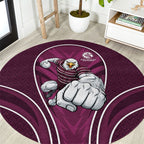 Manly Warringah Sea Eagles Rugby Mascot Round Carpet Australian Rugby Culture - Tribal Inspired Eagle