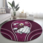 Manly Warringah Sea Eagles Rugby Mascot Round Carpet Australian Rugby Culture - Tribal Inspired Eagle