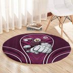 Manly Warringah Sea Eagles Rugby Mascot Round Carpet Australian Rugby Culture - Tribal Inspired Eagle