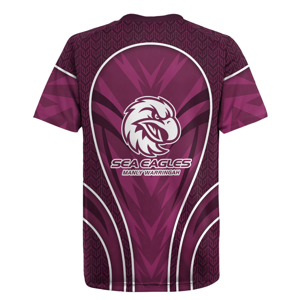 Manly Warringah Sea Eagles Rugby Mascot Rugby Jersey Australian Rugby Culture - Tribal Inspired Eagle