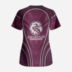 Manly Warringah Sea Eagles Rugby Mascot Scrub Top Australian Rugby Culture - Tribal Inspired Eagle