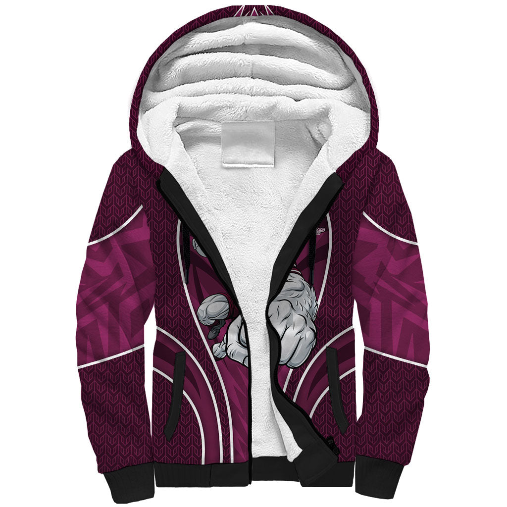 Manly Warringah Sea Eagles Rugby Mascot Sherpa Hoodie Australian Rugby Culture - Tribal Inspired Eagle