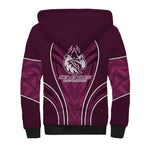 Manly Warringah Sea Eagles Rugby Mascot Sherpa Hoodie Australian Rugby Culture - Tribal Inspired Eagle