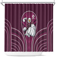 Manly Warringah Sea Eagles Rugby Mascot Shower Curtain Australian Rugby Culture - Tribal Inspired Eagle