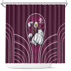 Manly Warringah Sea Eagles Rugby Mascot Shower Curtain Australian Rugby Culture - Tribal Inspired Eagle