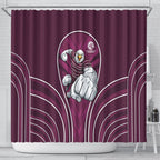 Manly Warringah Sea Eagles Rugby Mascot Shower Curtain Australian Rugby Culture - Tribal Inspired Eagle
