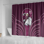 Manly Warringah Sea Eagles Rugby Mascot Shower Curtain Australian Rugby Culture - Tribal Inspired Eagle