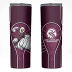 Manly Warringah Sea Eagles Rugby Mascot Skinny Tumbler Australian Rugby Culture - Tribal Inspired Eagle