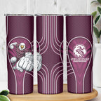 Manly Warringah Sea Eagles Rugby Mascot Skinny Tumbler Australian Rugby Culture - Tribal Inspired Eagle