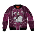 Manly Warringah Sea Eagles Rugby Mascot Sleeve Zip Bomber Jacket Australian Rugby Culture - Tribal Inspired Eagle