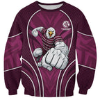 Manly Warringah Sea Eagles Rugby Mascot Sweatshirt Australian Rugby Culture - Tribal Inspired Eagle