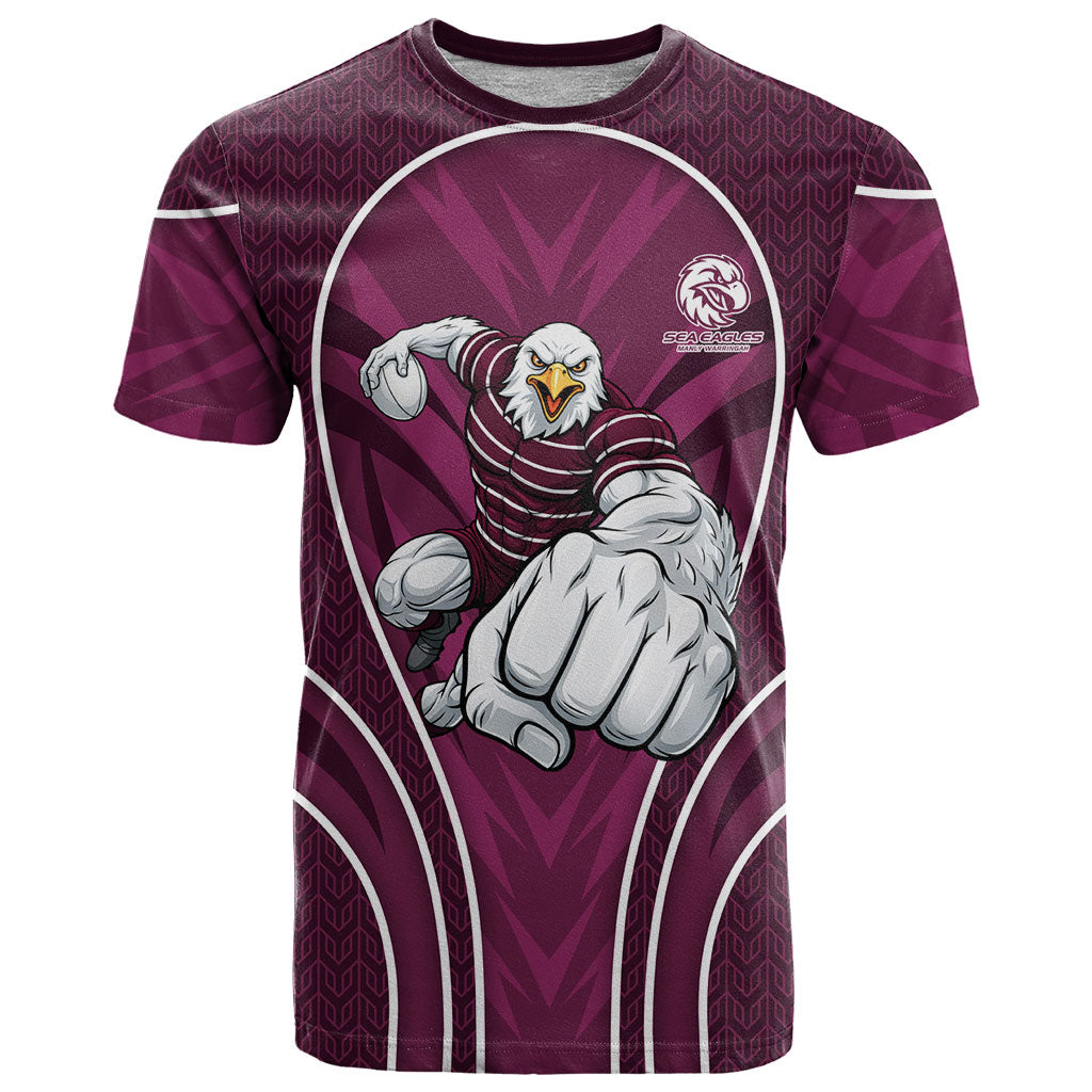 Manly Warringah Sea Eagles Rugby Mascot T Shirt Australian Rugby Culture - Tribal Inspired Eagle