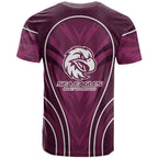 Manly Warringah Sea Eagles Rugby Mascot T Shirt Australian Rugby Culture - Tribal Inspired Eagle