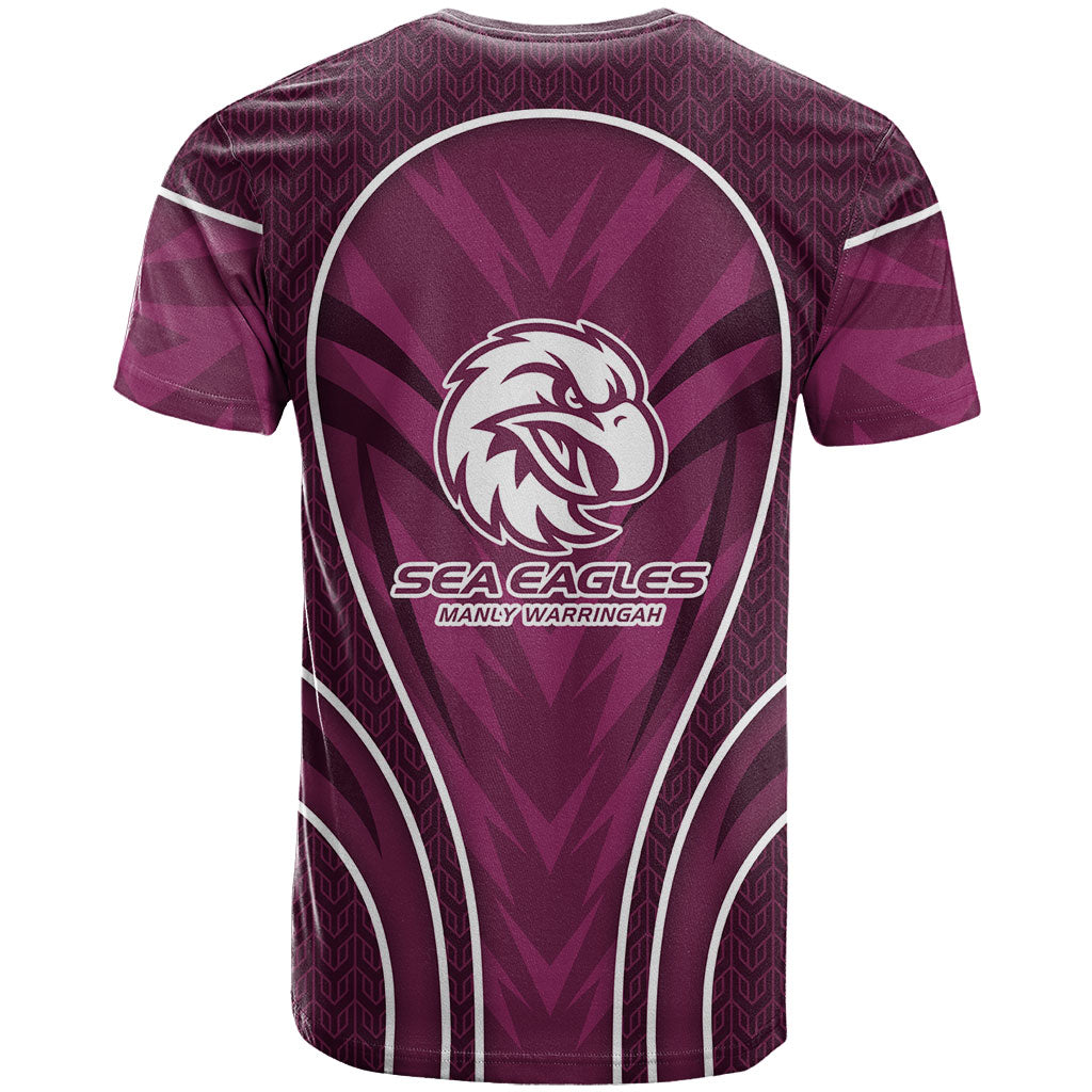 Manly Warringah Sea Eagles Rugby Mascot T Shirt Australian Rugby Culture - Tribal Inspired Eagle